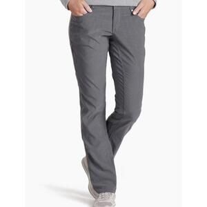 Kuhl Womens 10 REG TREKR Pants Gray Charcoal Stretch Straight Leg Convertible